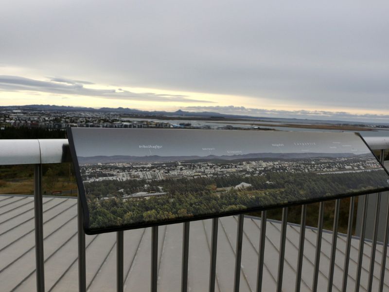 Aussichtsplattform auf dem Dach des Perlan Museum