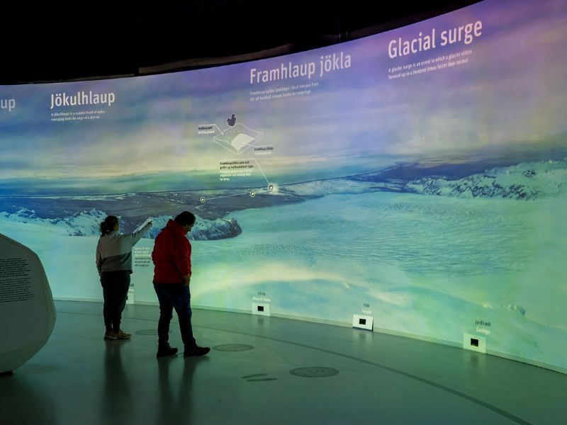 Ausstellung zur Natur Islands im Museum Perlan